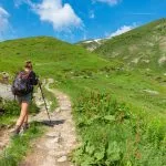 Hiking towards Col de Balme