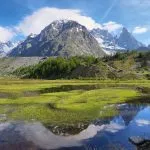 Lago Combal en Val Veny