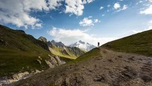 Crossing mountain passes like the Grand Col Ferret