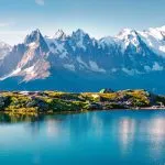 La vue sur le Mont Blanc