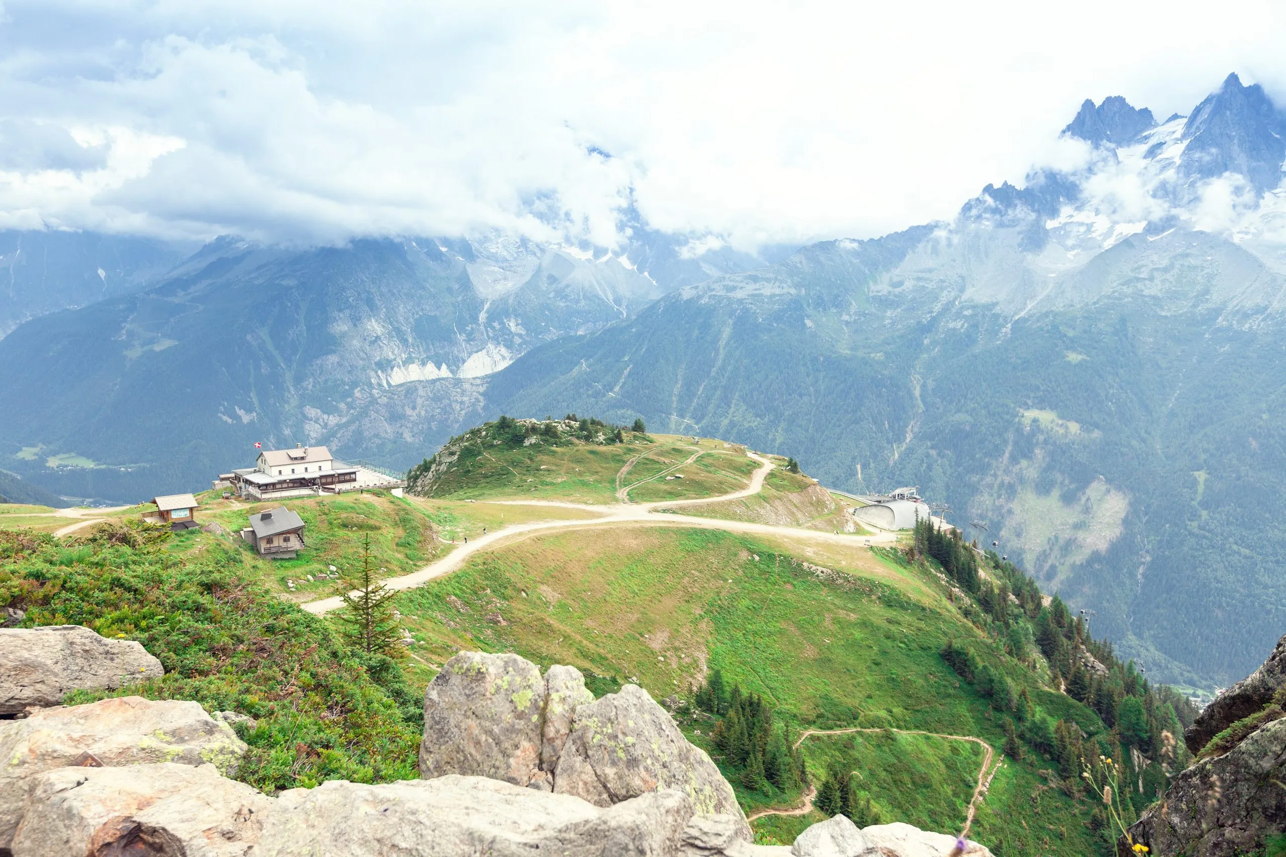 above chamonix