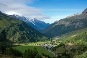 Fin de la randonnée dans la vallée de Chamonix