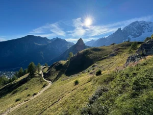 fra courmayeour til rifugio bonatti