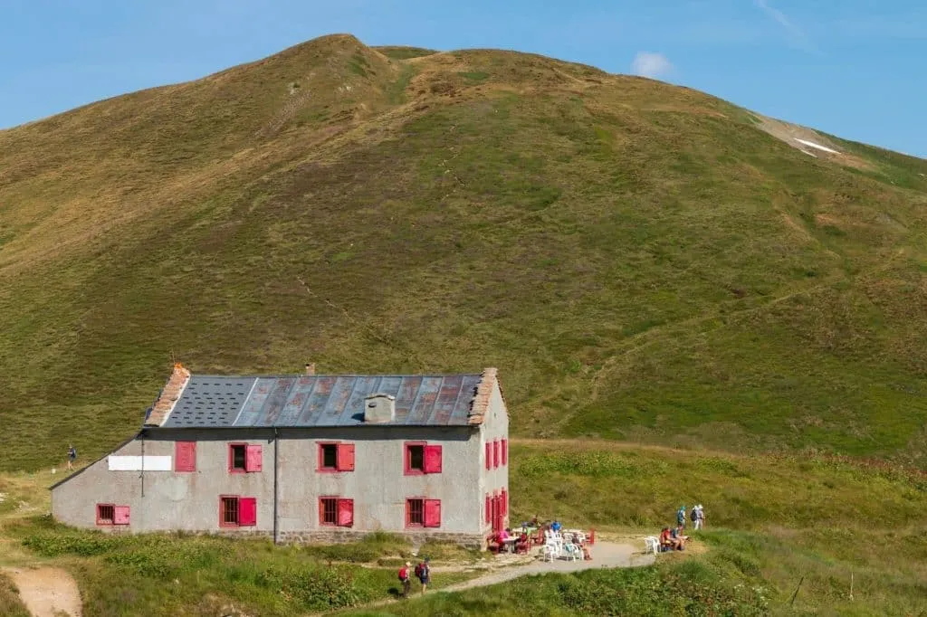 Mountain hut at the border