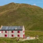 Mountain hut at the border