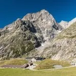 The refuge Elena in val Ferret (Aosta Valley, Italy)