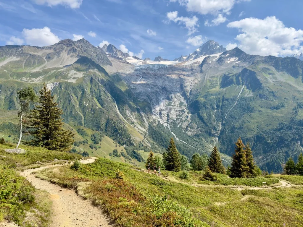 blick von trient nach argentiere