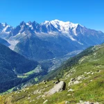 view of chamonix from below lac blanc scaled