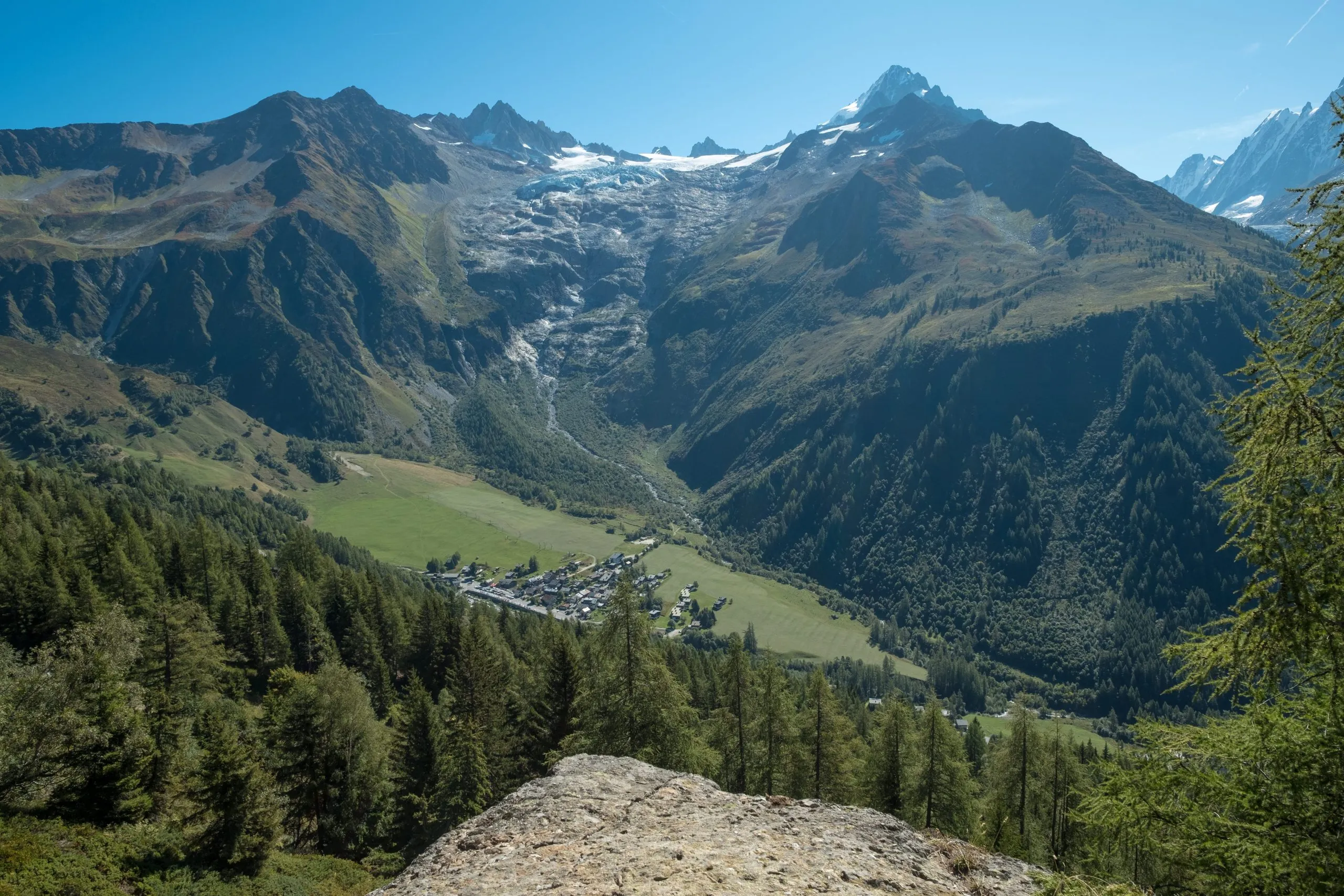 view of le tour from aiguillette des posettes